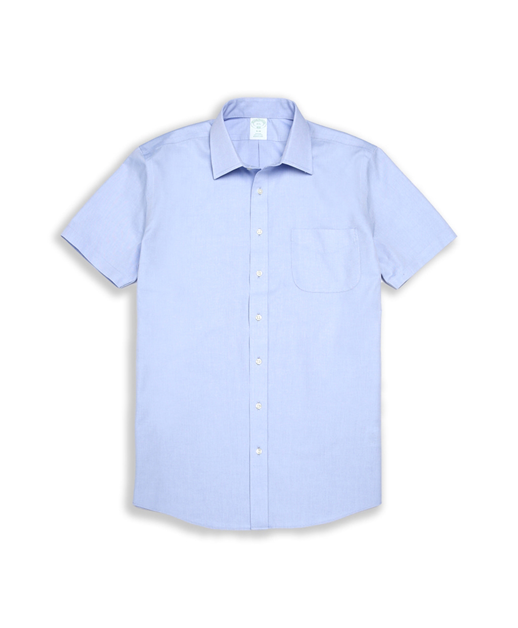 슬림핏 논아이론 에인즐리 핀포인트 숏슬리브 드레스셔츠 (블루)